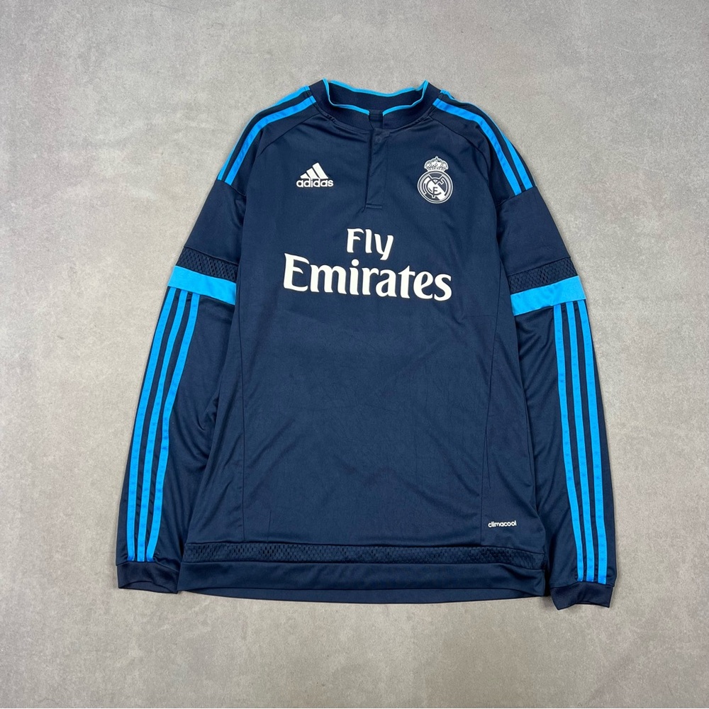 Adidas Real Madrid Navy and Light Blue Jersey - Picture 1 of 5